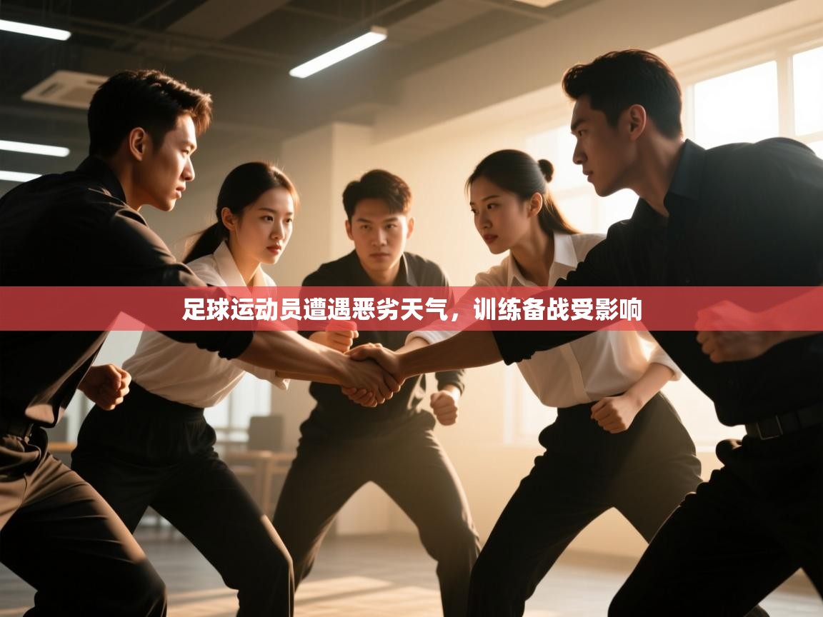 足球运动员遭遇恶劣天气，训练备战受影响  第2张